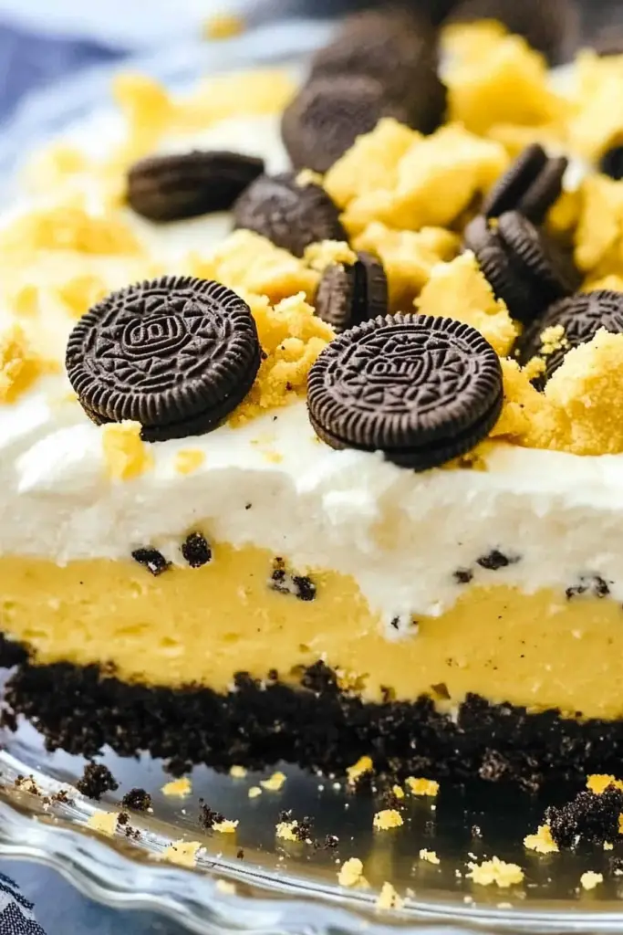 No-Bake Lemon Oreo Pie