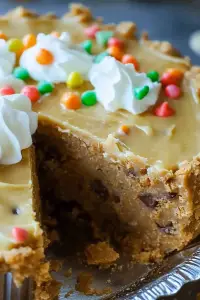 No-Bake Monster Cookie Dough Cheesecake