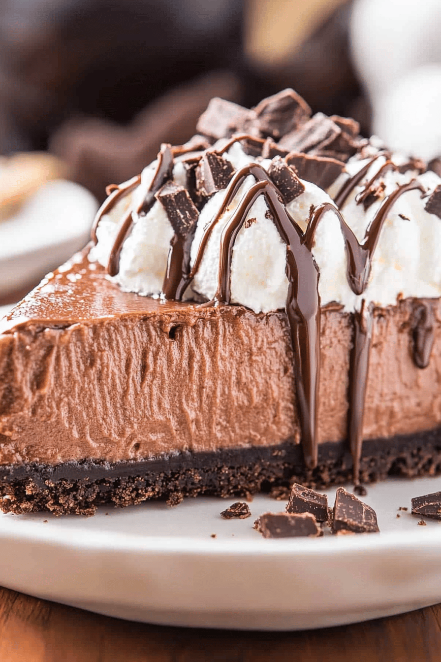 Nutella Pie Recipe Final Dish Presentation