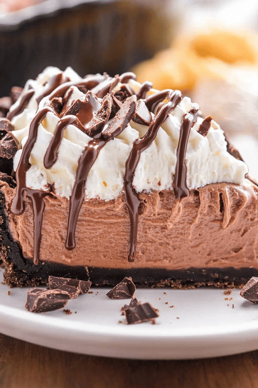 Nutella Pie Recipe Final Dish Presentation