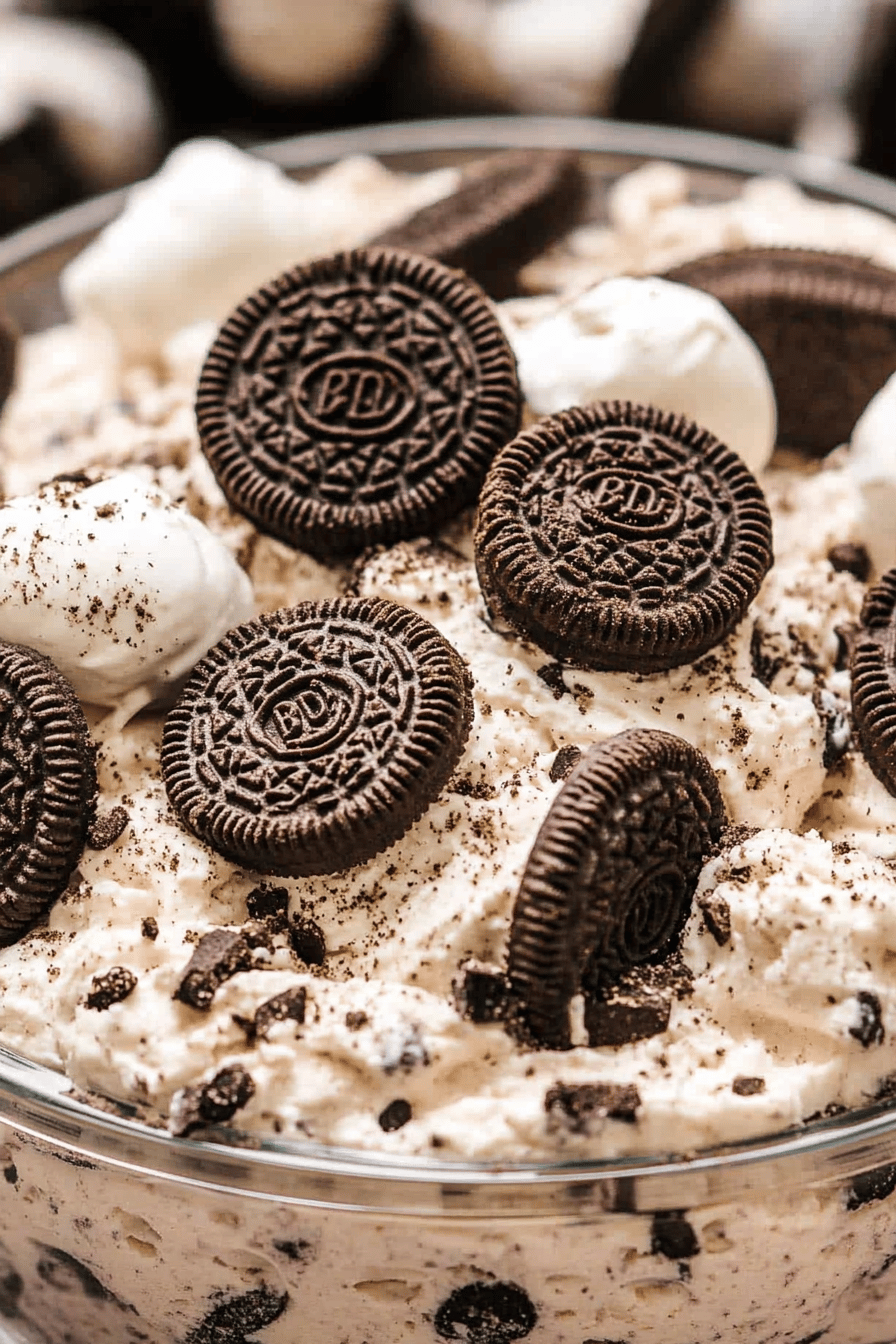 Oreo Fluff Recipe Final Dish Presentation