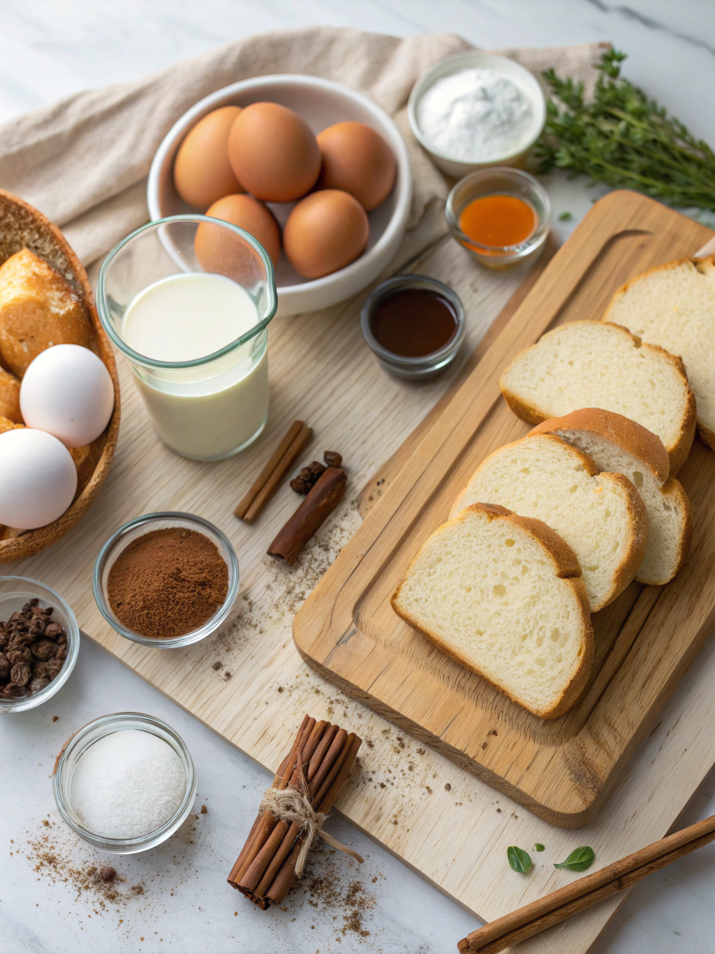 Overnight French Toast Casserole ingredients