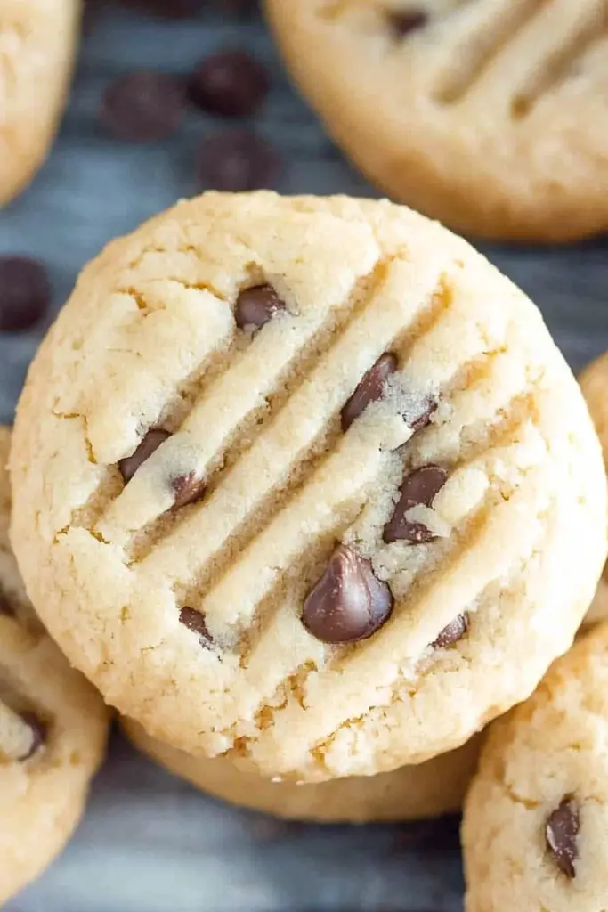 Peanut Butter Chocolate Chip Shortbread Cookies