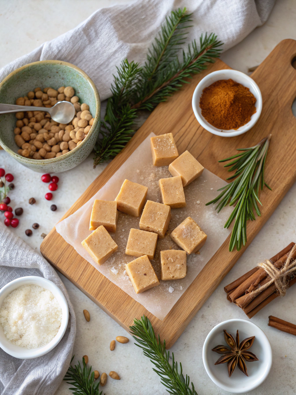 Peanut Butter Christmas Fudge ingredients