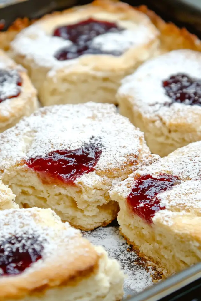 Peanut Butter Jelly Biscuit Bake