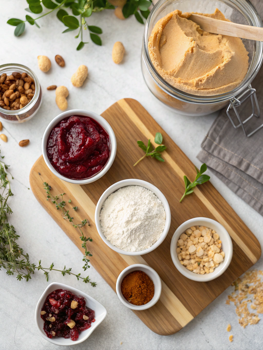 Peanut Butter Jelly Blondies ingredients