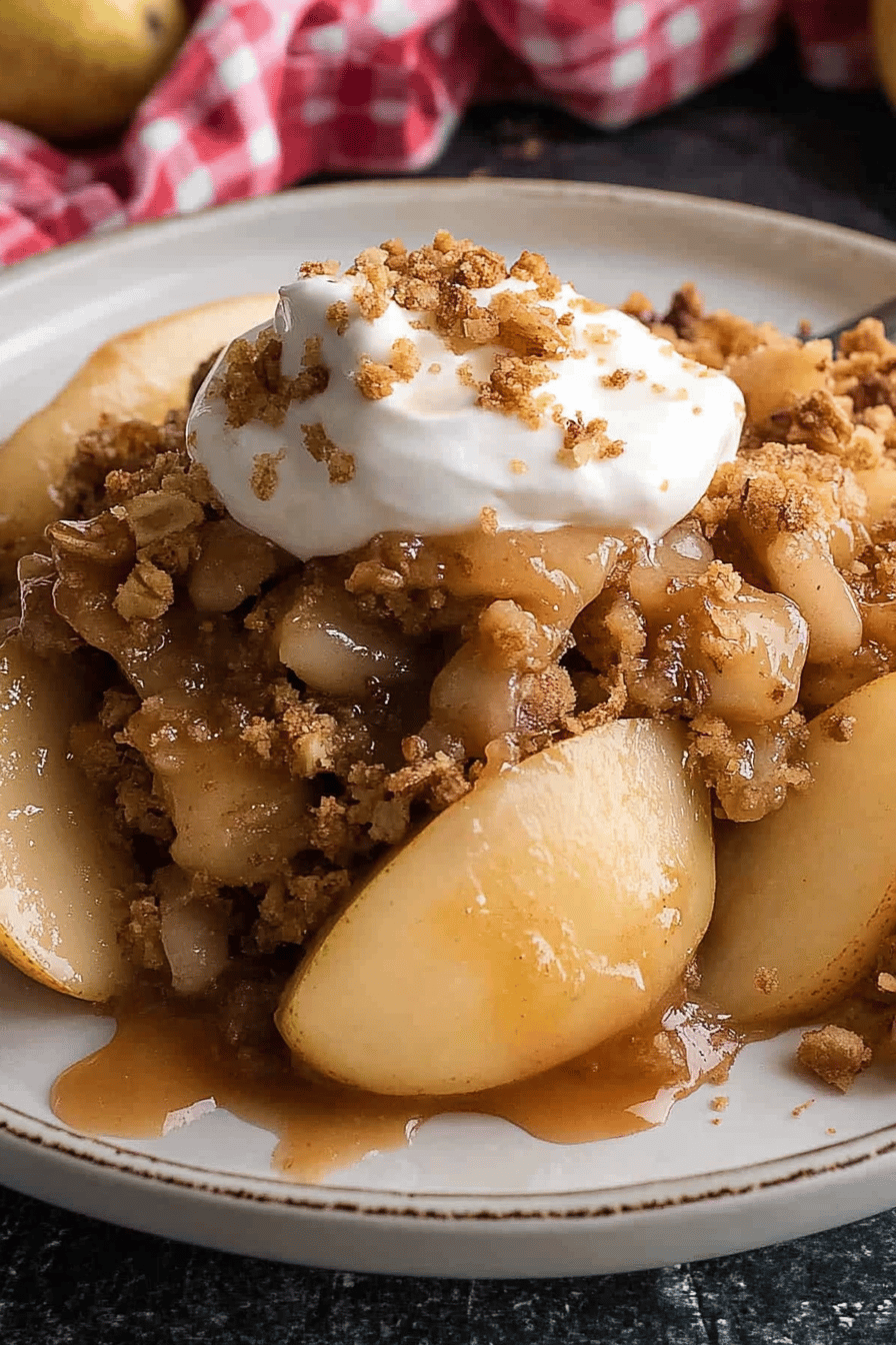 Pear Crisp Recipe ingredients