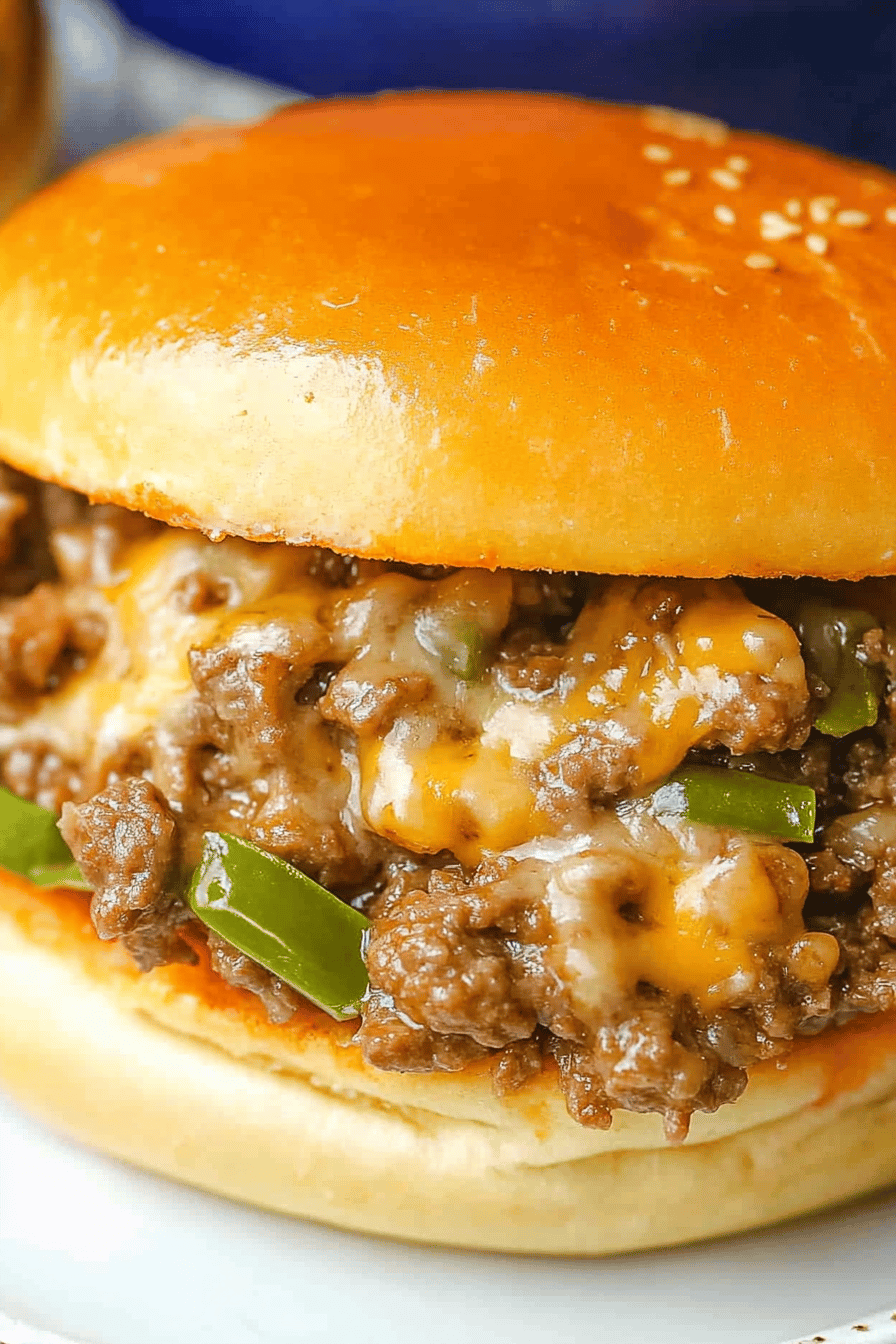 Philly Cheese Steak Sloppy Joes ingredients