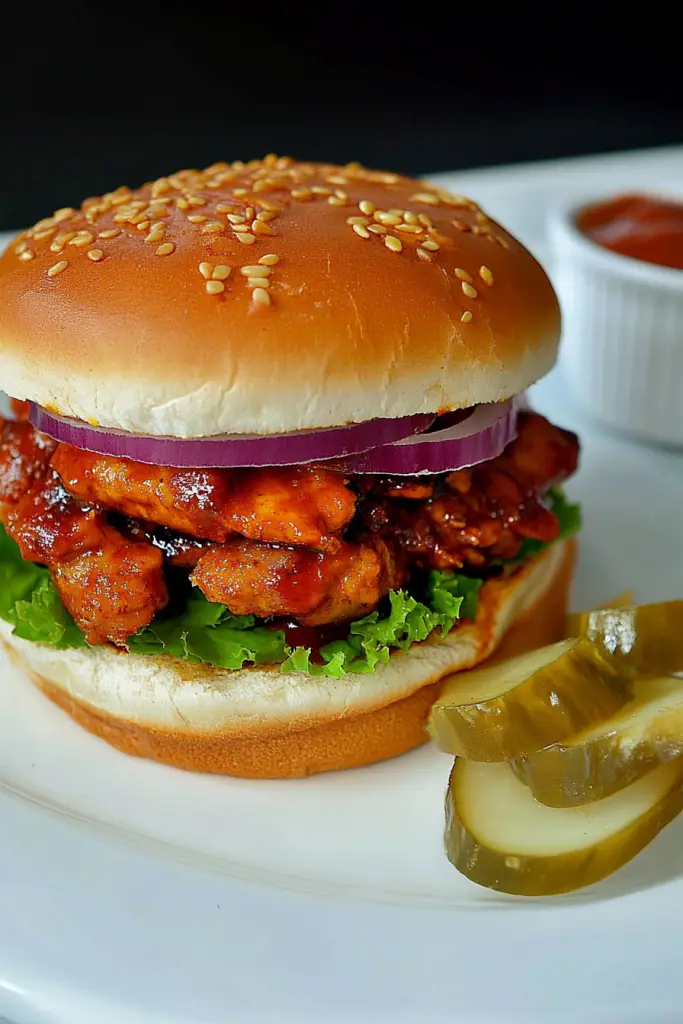 Pulled Pork Schnitzel Sandwich