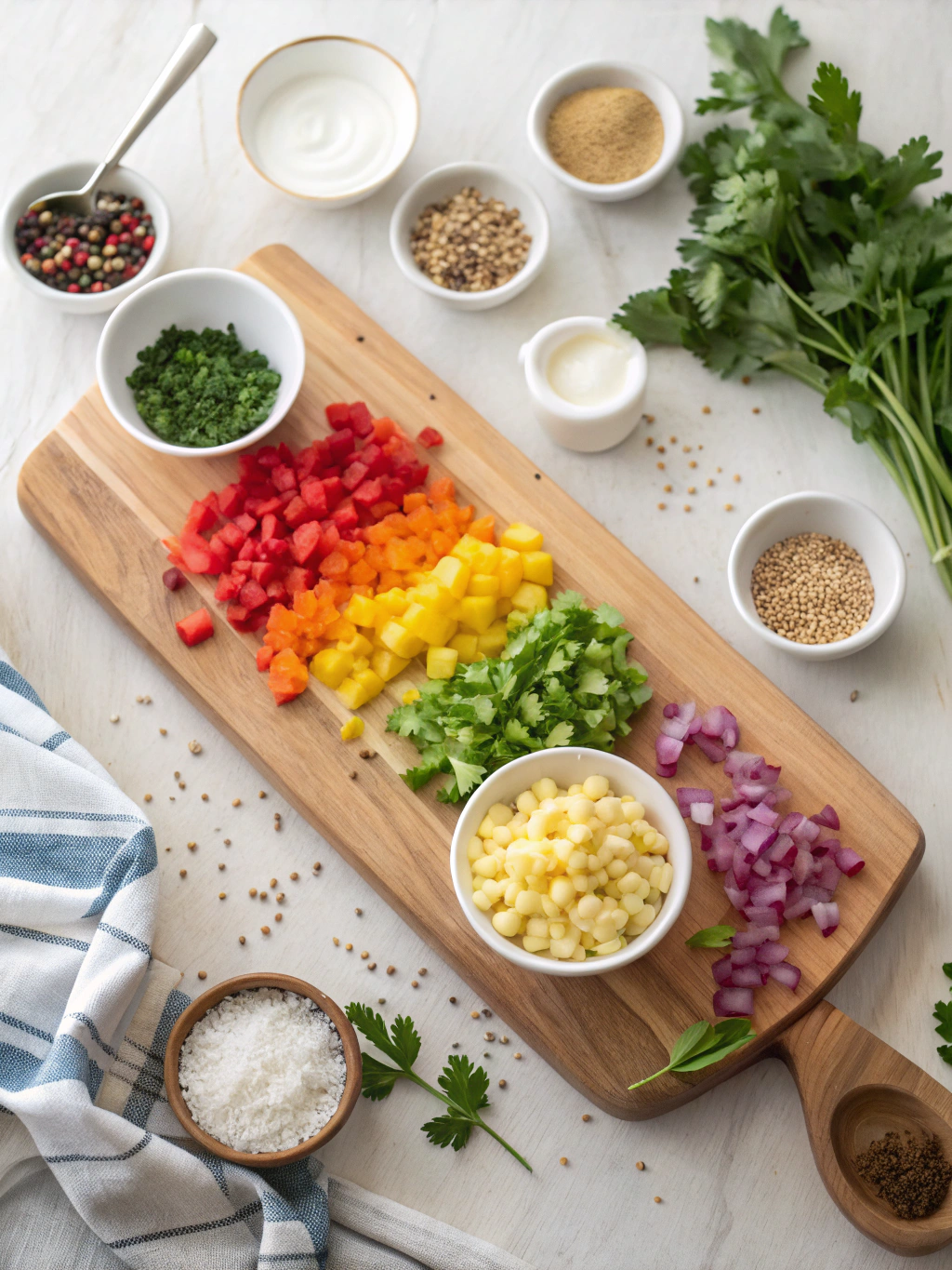 Rainbow Chip No-Bake Cheesecake ingredients