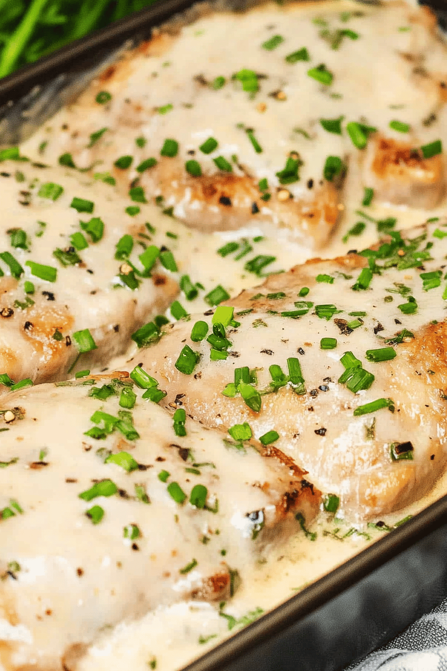 Ranch Pork Chops Final Dish Presentation