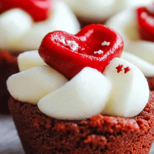 Red Velvet Brownie Bites