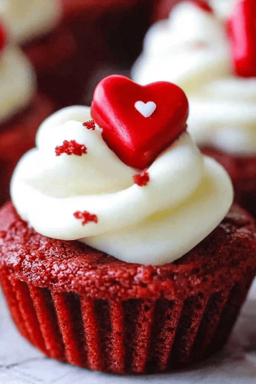Red Velvet Brownie Bites Final Dish Presentation