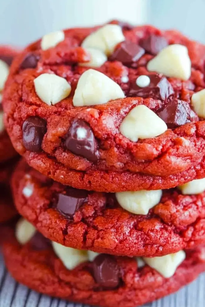 Red Velvet Cake Mix Cookies