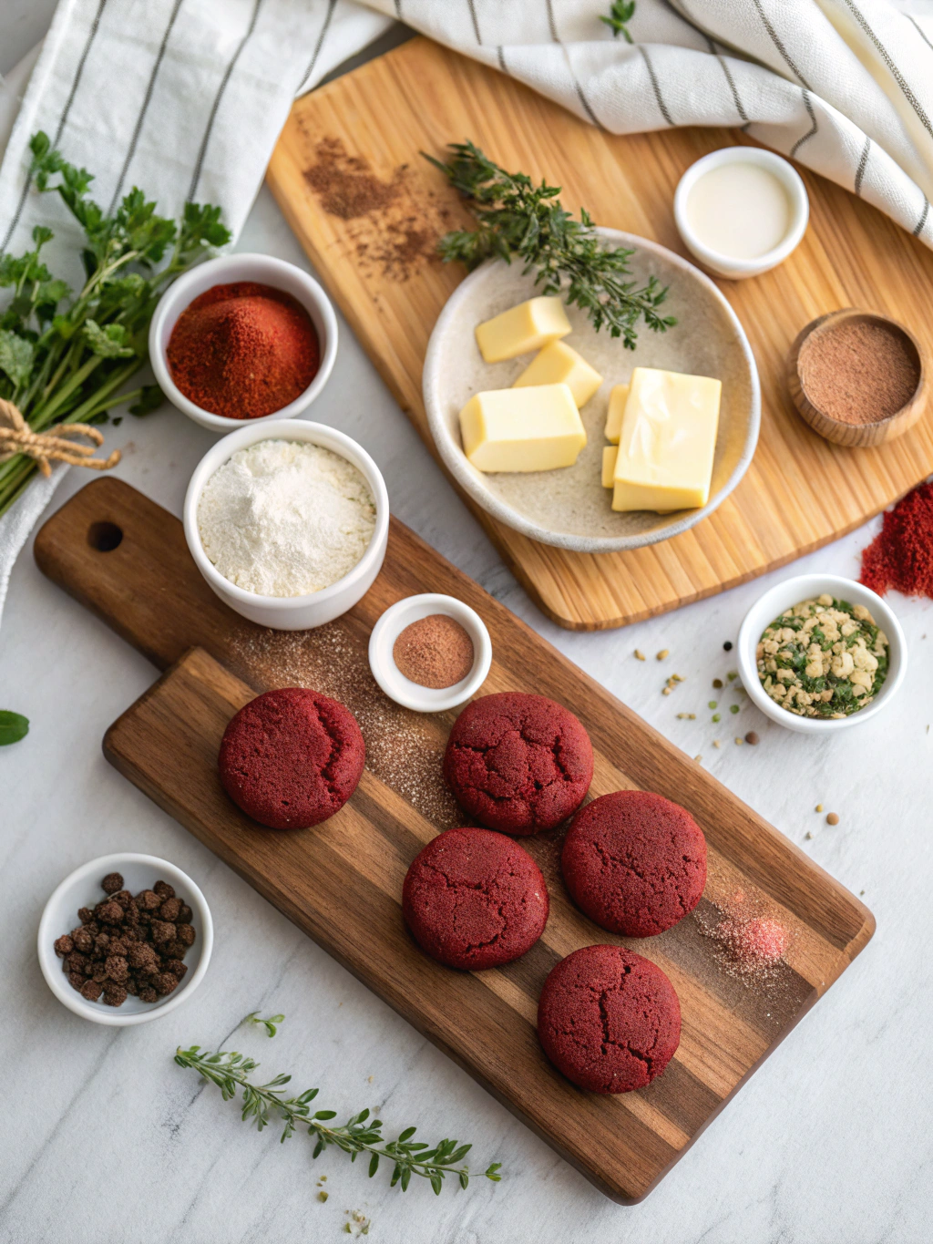Red Velvet Cake Mix Cookies ingredients