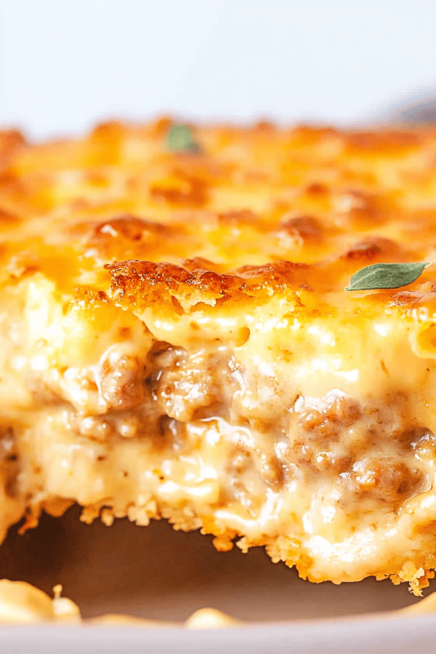 Sausage Cream Cheese Casserole ingredients