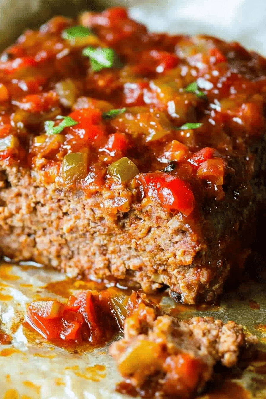 Sausage Peppers Meatloaf ingredients