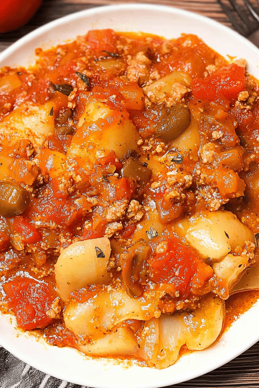 Shipwreck Casserole Final Dish Presentation