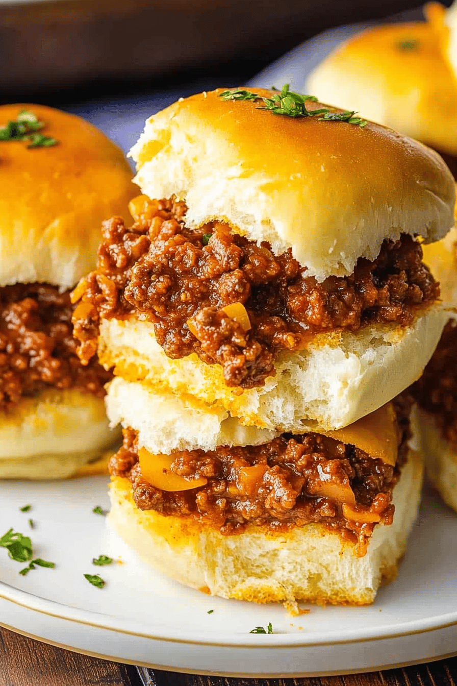Sloppy Joe Sliders ingredients
