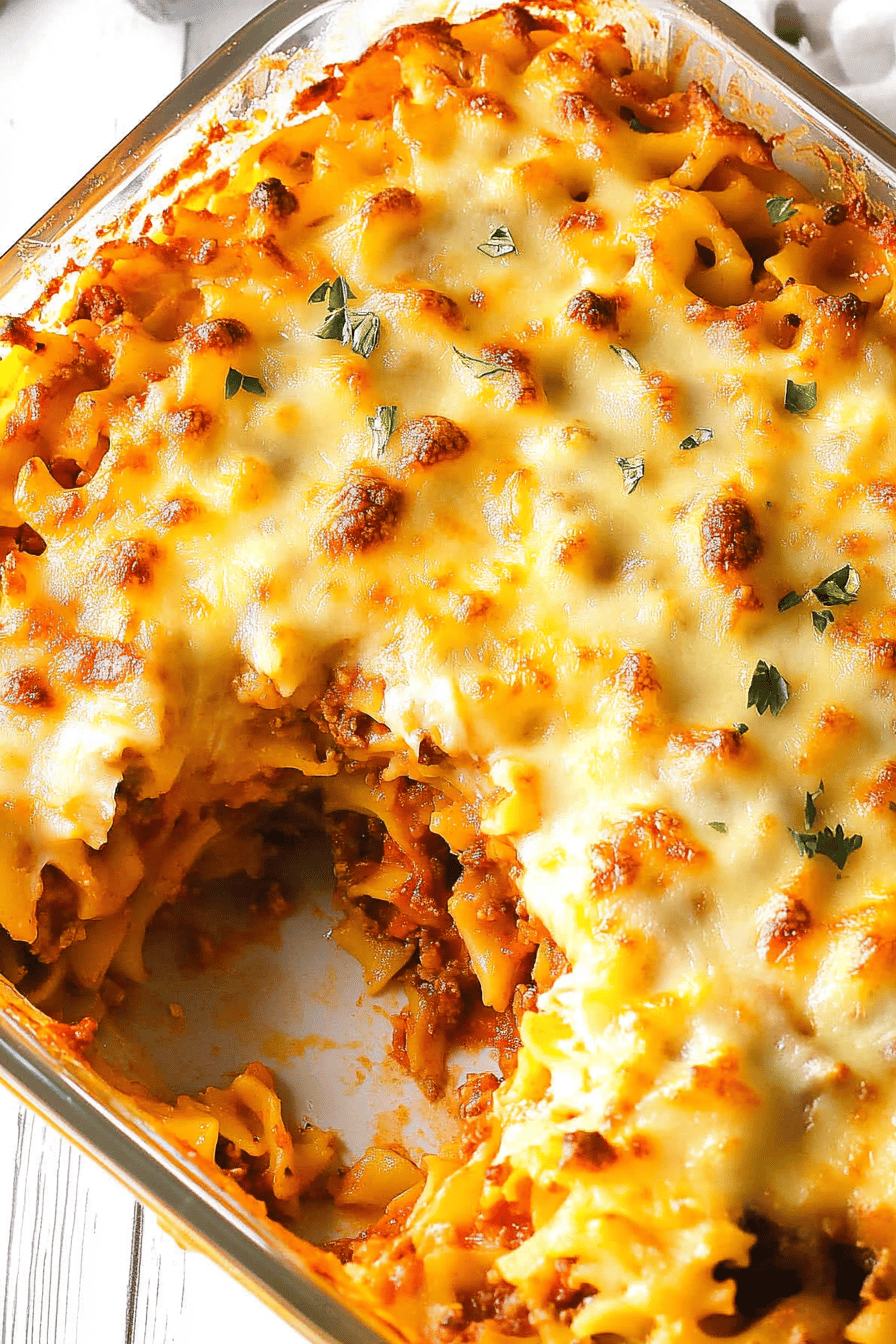 Sour Cream Noodle Bake ingredients