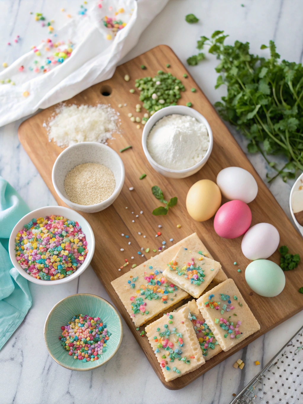 Springtime Funfetti Bars ingredients