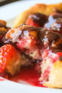 Strawberry Nutella Casserole