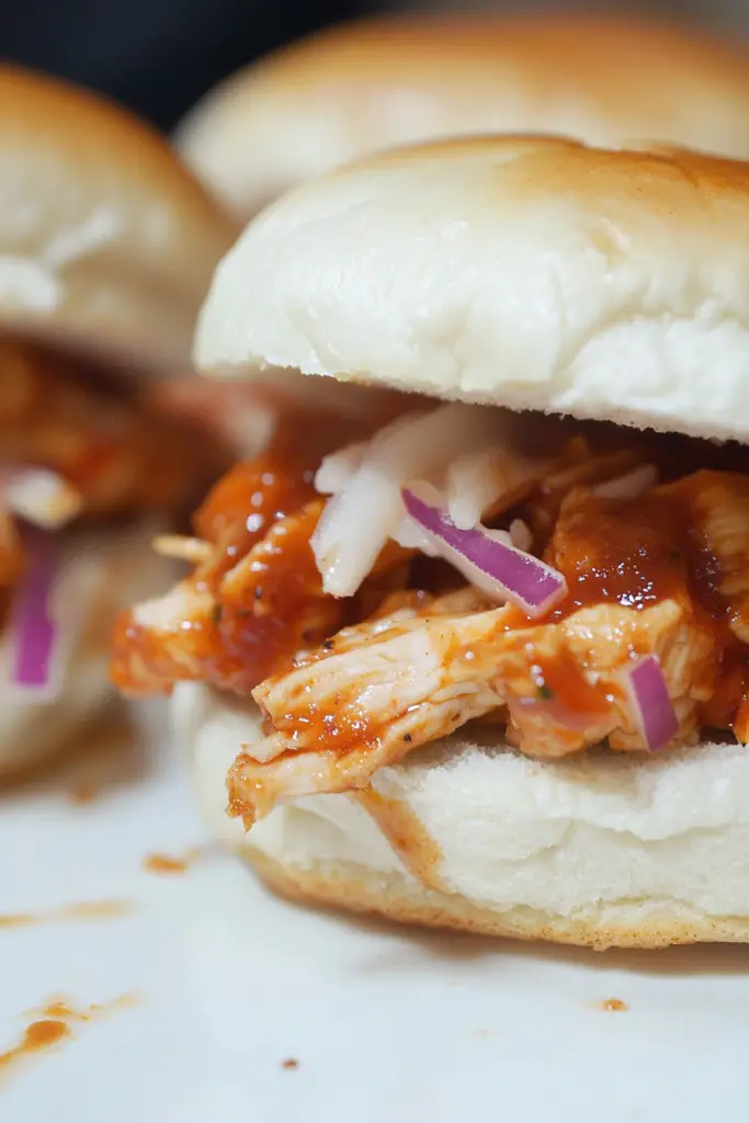 Sweet Chili BBQ Chicken Sliders