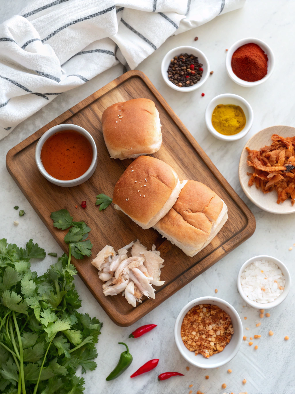 Sweet Chili BBQ Chicken Sliders ingredients