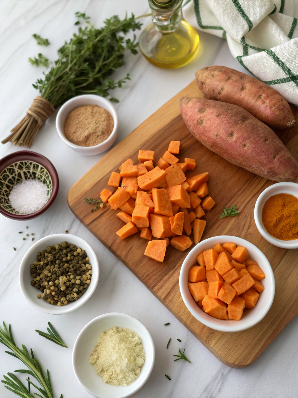 Sweet Potato Casserole ingredients