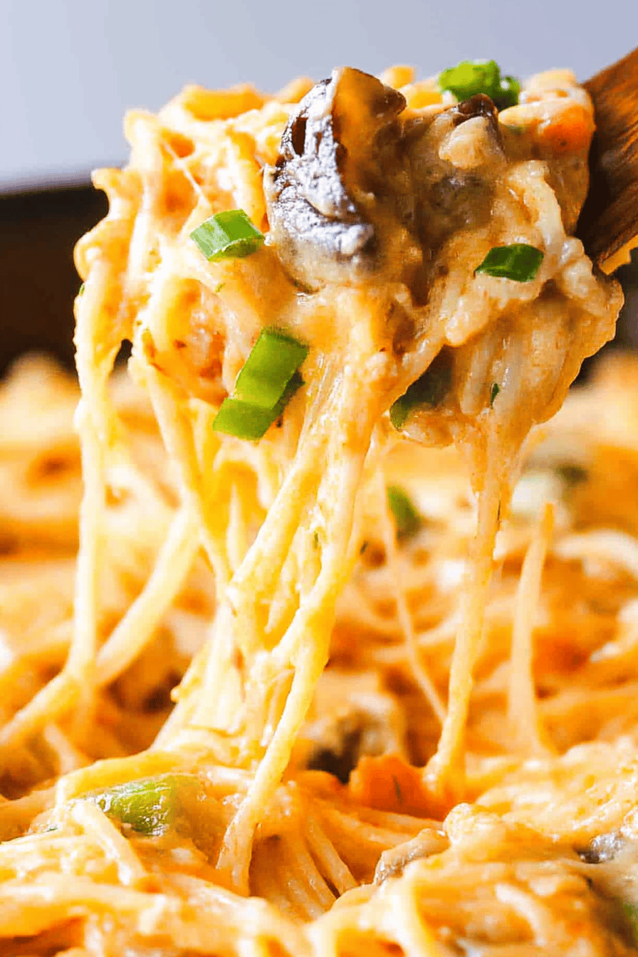 Texas Chicken Spaghetti Final Dish Presentation
