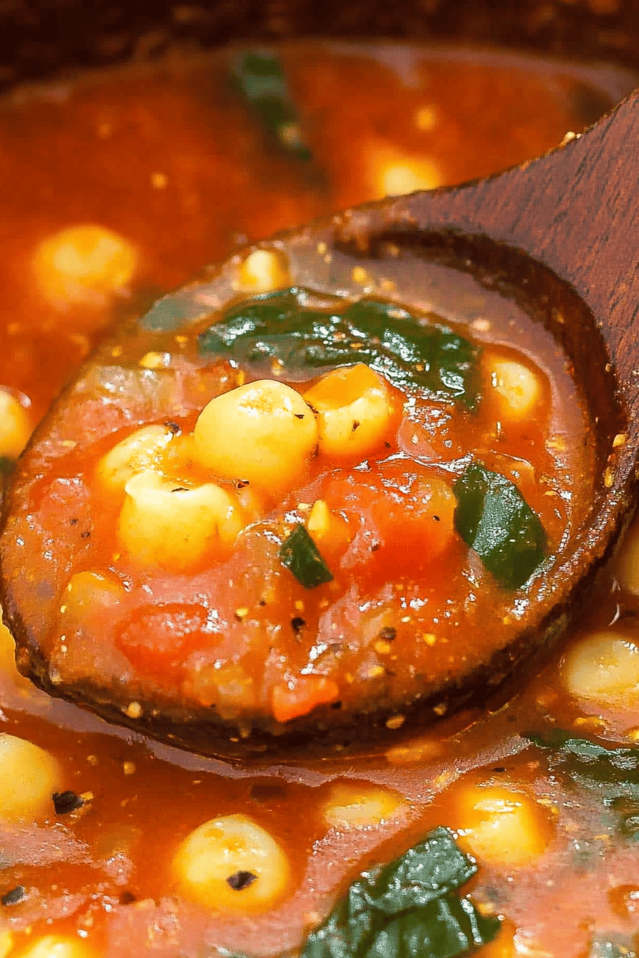 Tomato Florentine Soup Recipe Final Dish Presentation