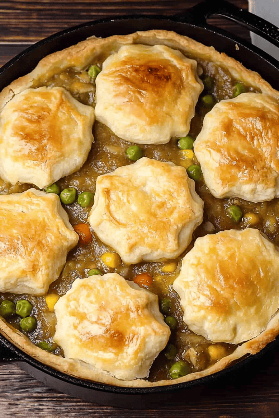 Turkey Pot Pie Recipe Final Dish Presentation