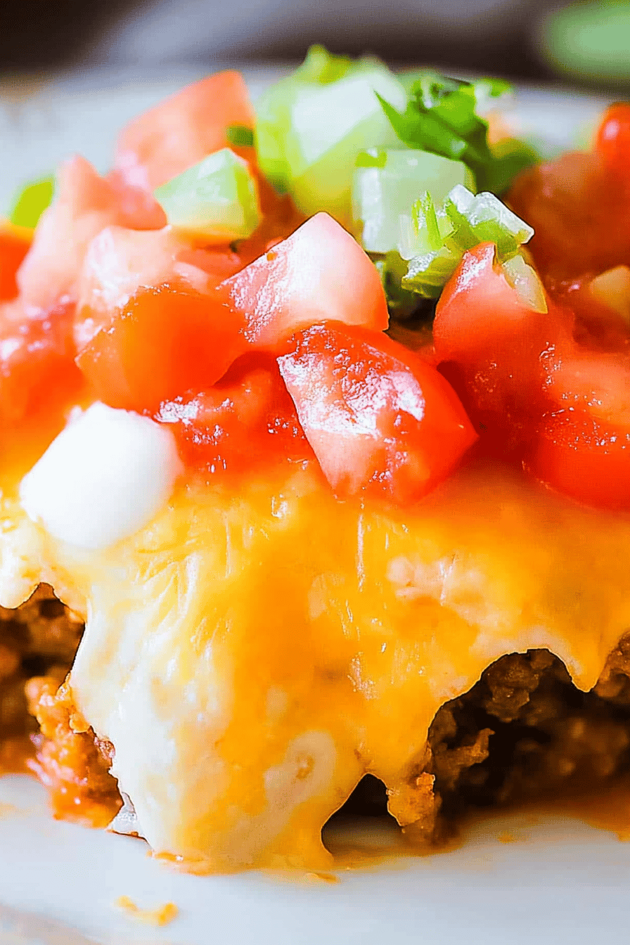 Walking Taco Casserole Final Dish Presentation