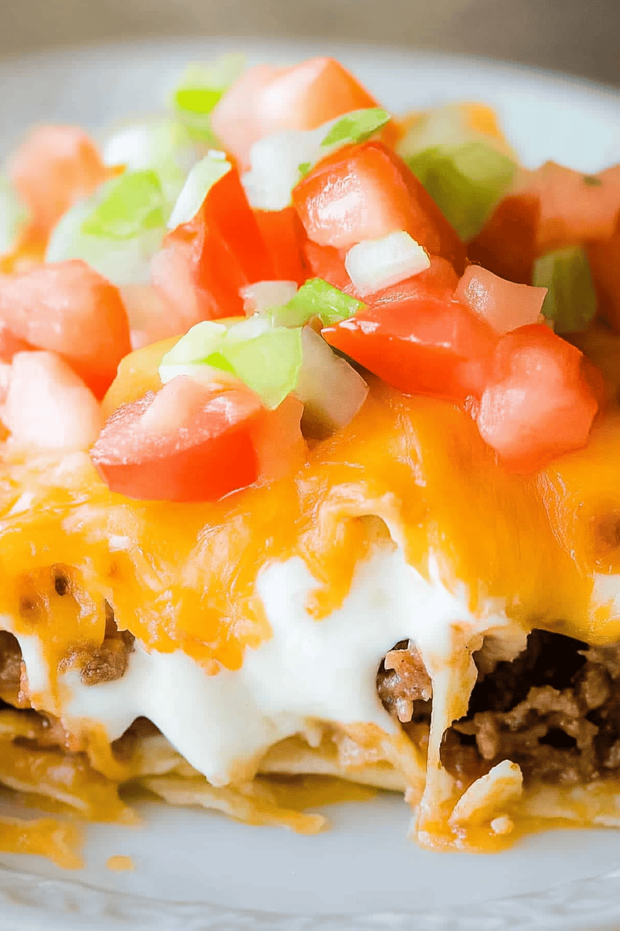 Walking Taco Casserole ingredients