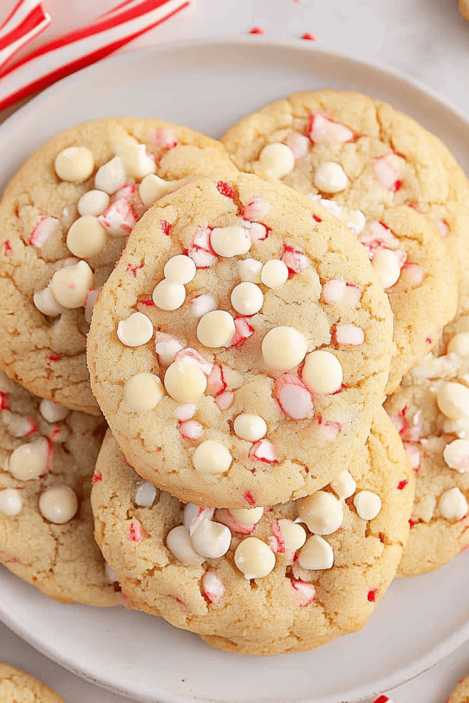 White Chocolate Peppermint Cookies