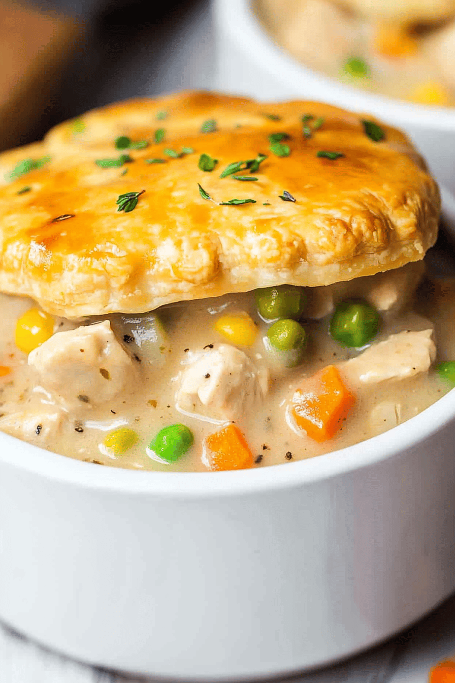crock-pot chicken pot pie Final Dish Presentation