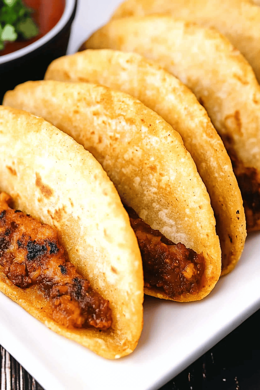 fried tacos recipe Final Dish Presentation