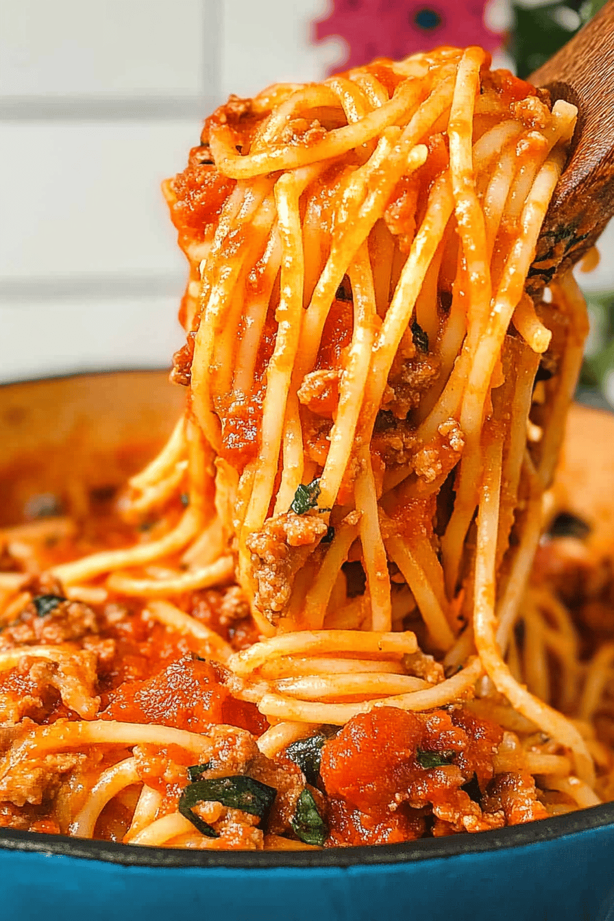 one-pot spaghetti ingredients