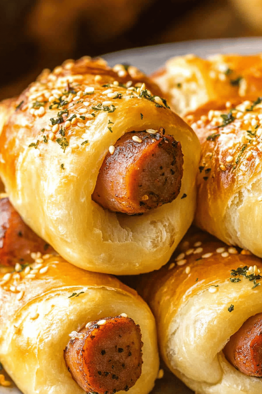 pigs in a blanket Final Dish Presentation