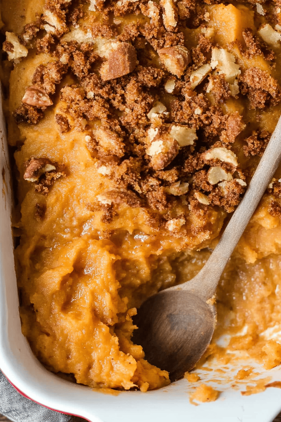 sweet potato casserole Final Dish Presentation
