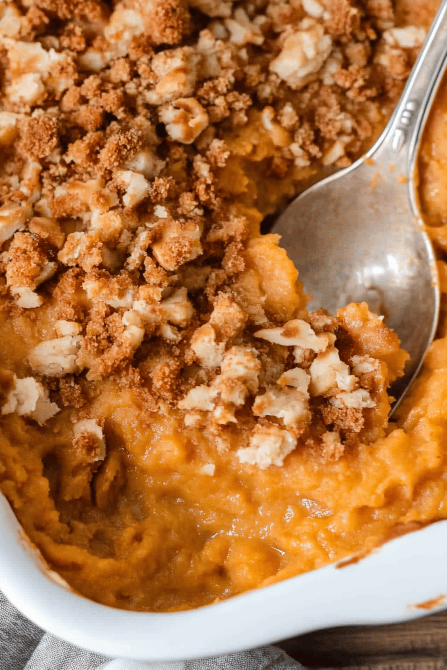 sweet potato casserole Final Dish Presentation