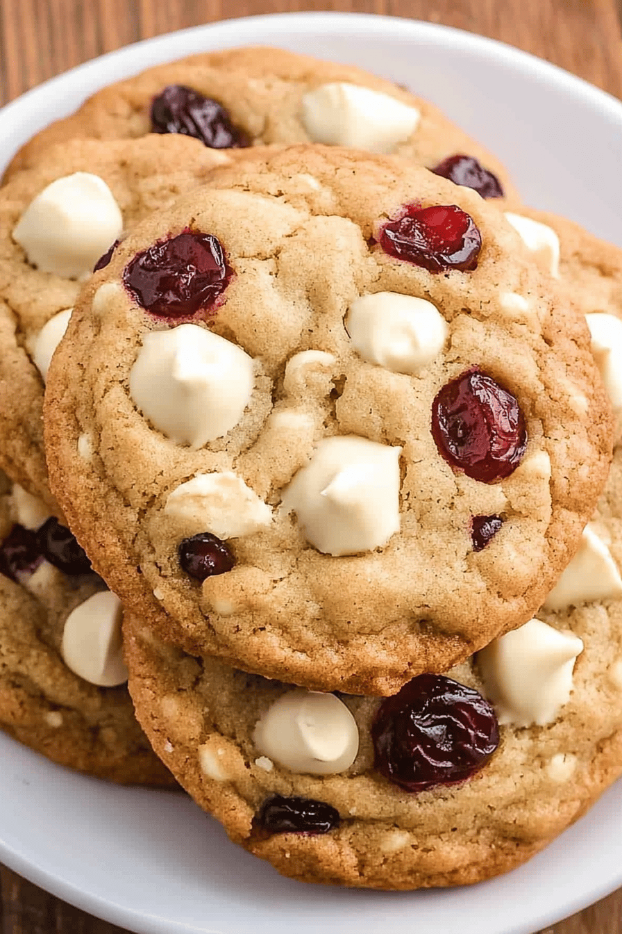 white chocolate cranberry cookies ingredients