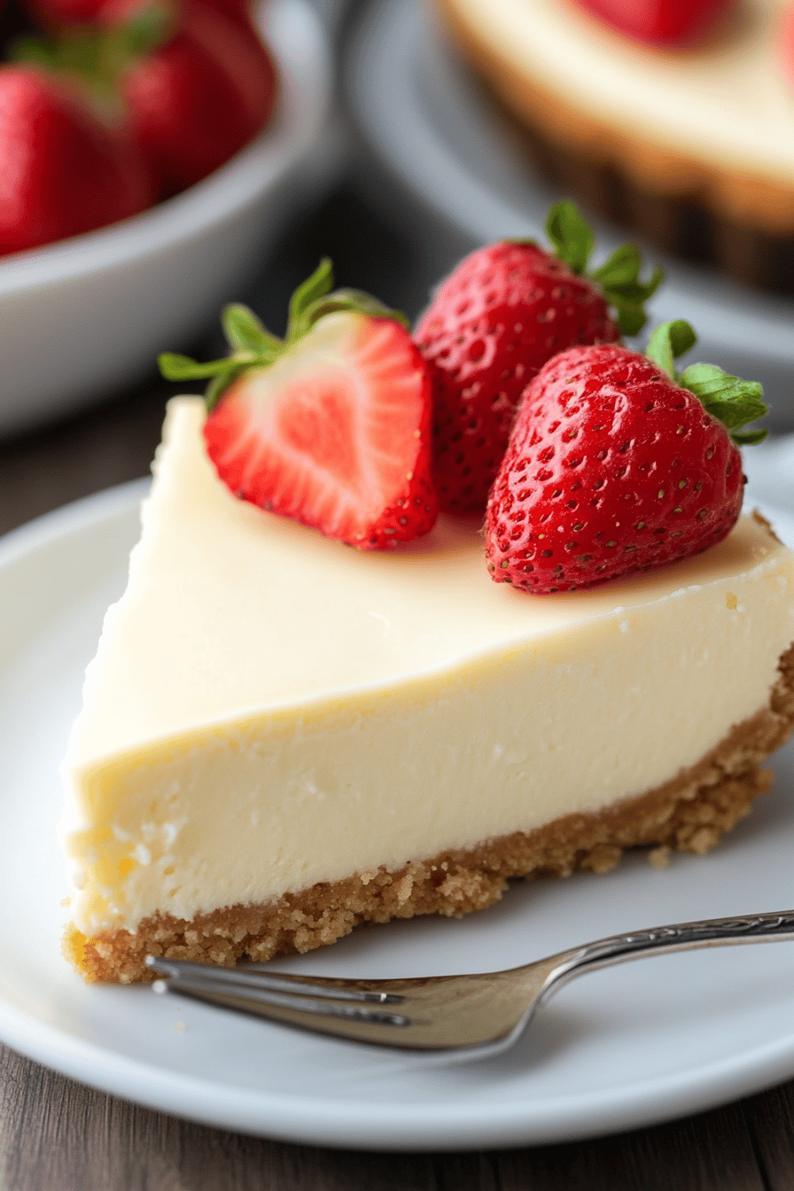 3-Ingredient Cheesecake ingredients organized and measured on kitchen counter