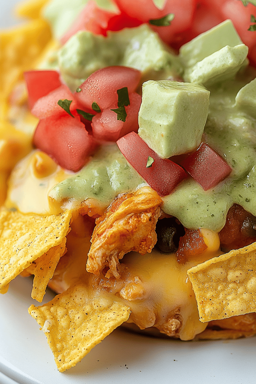 7-Layer Chicken Taco Frito Pie final dish beautifully presented and ready to serve