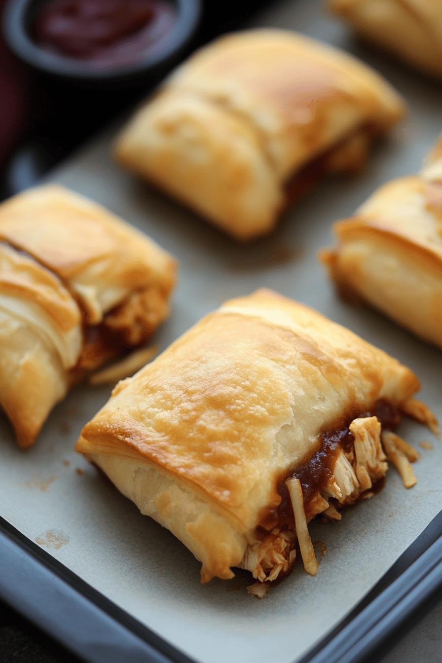 BBQ Chicken Crescent Rolls final dish beautifully presented and ready to serve
