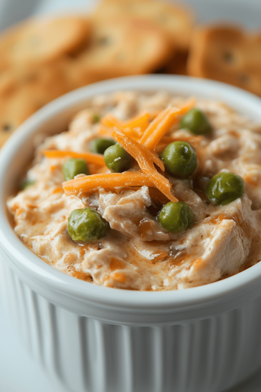 BBQ Chicken Dip slice on plate showing perfect texture and swirl pattern