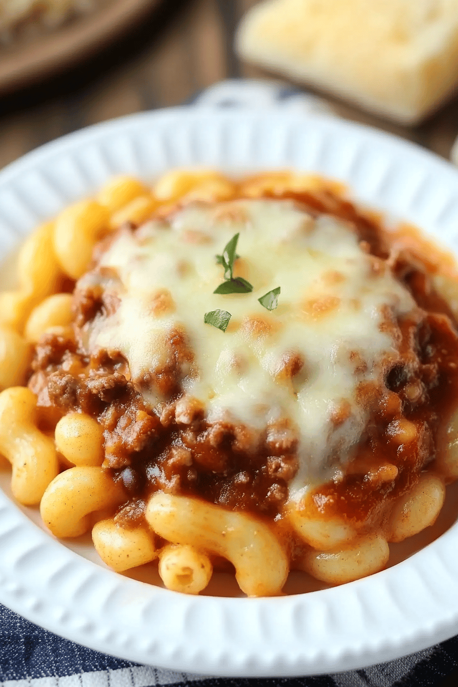 Baked Chili Mac and Cheese ingredients organized and measured on kitchen counter