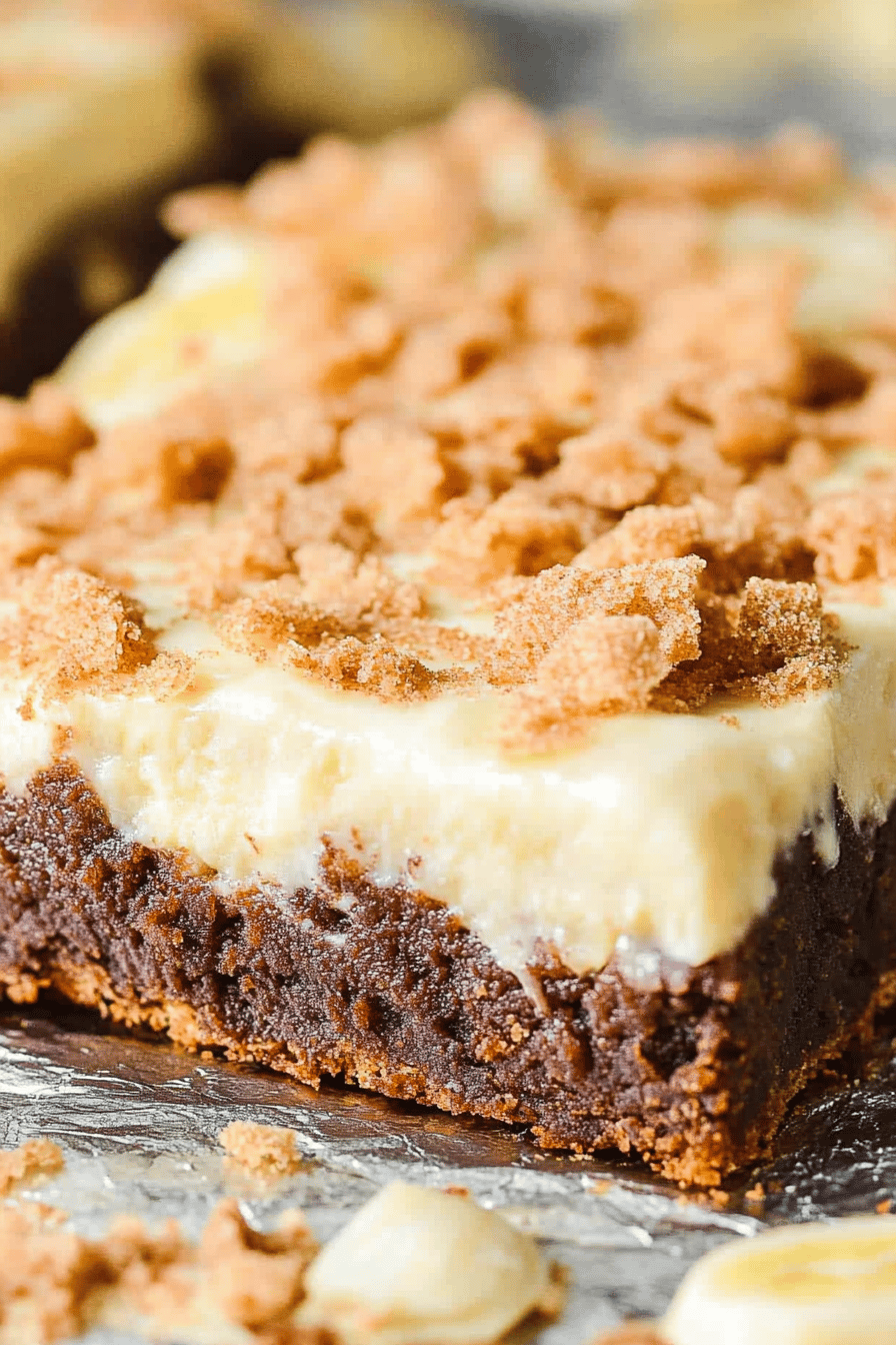 Banana Pudding Brownies Final Dish Presentation