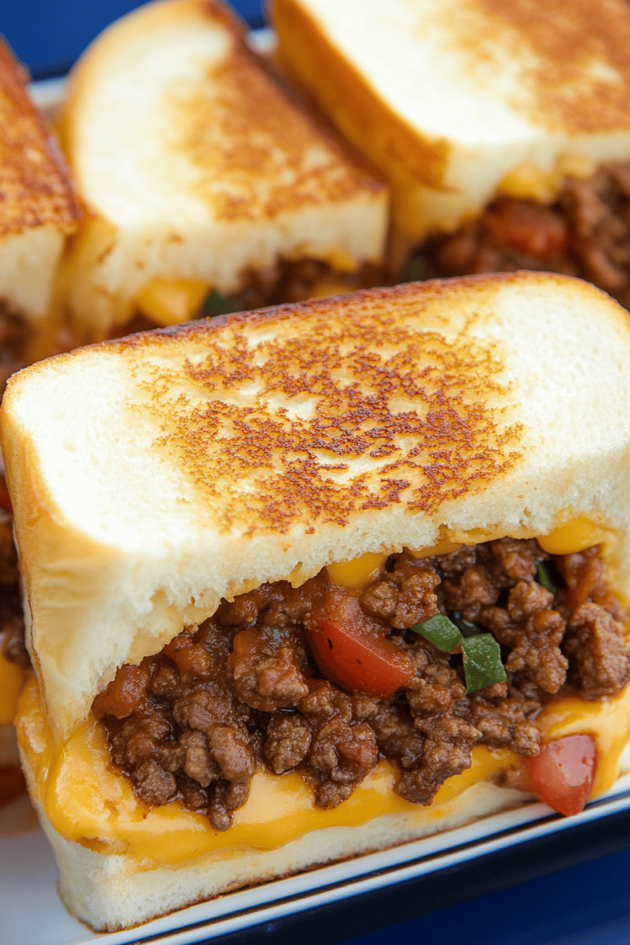 Beef Taco Grilled Cheese Casserole ingredients organized and measured on kitchen counter