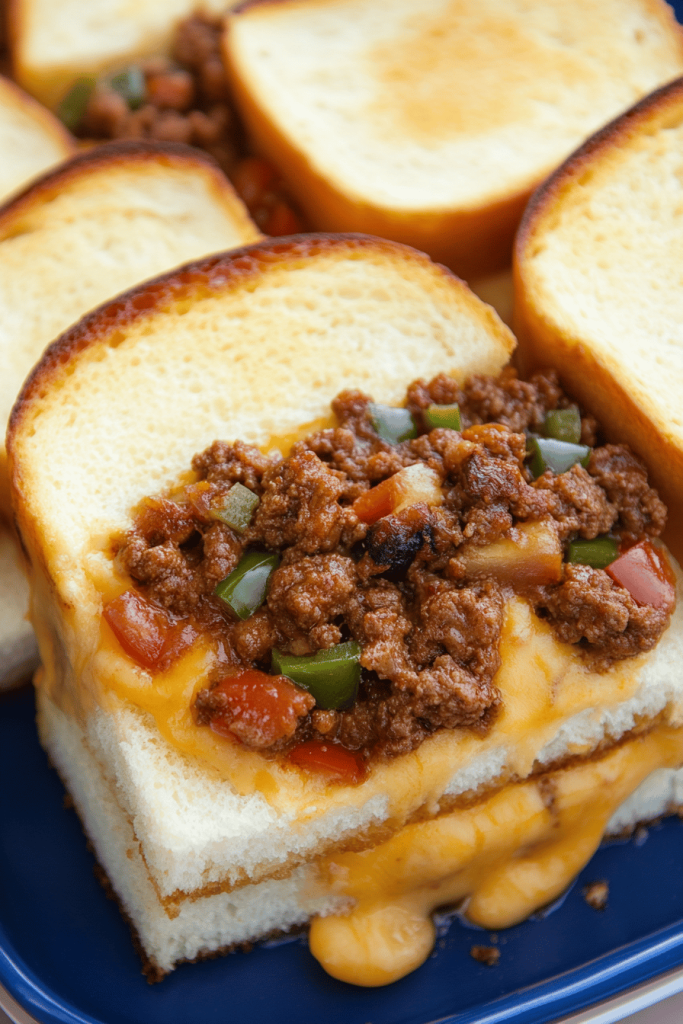 Beef Taco Grilled Cheese Casserole